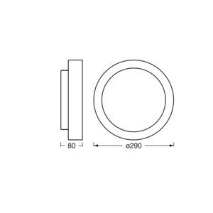 Stropné svietidlo OSRAM ORBIS MADRID, nikl, Ø 29 cm, kov/sklo