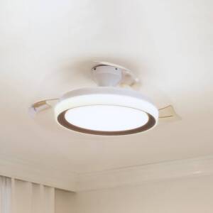 Philips LED stropný ventilátor Bliss, zlatý/biely, tichý, CCT