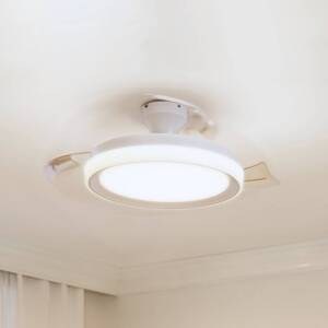 Philips LED stropný ventilátor Bliss, biela/biela, tichý, CCT