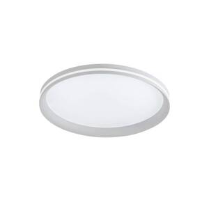 Stropné LED svetlo Isy, biele, Ø 45 cm, kov, CCT, stmievateľné