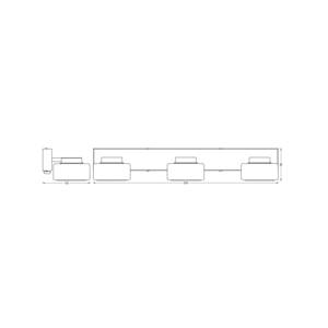 OSRAM LED nástenné svetlo ORBIS FLAME, čierne, 3-pl., CCT IP44