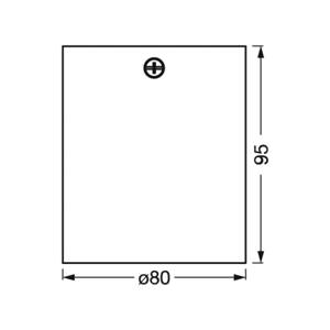 OSRAM stropné bodové svetlá SQUARE, čierny, 8 x 8 cm, kov, GU10