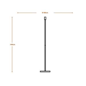 Stojacia lampa OSRAM DECOR STICK, tmavošedá, výška 146 cm, 1 x E27