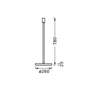 Stojacia lampa OSRAM DECOR STICK, tmavošedá, výška 78 cm, 1 x E27