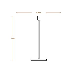 Stojacia lampa OSRAM DECOR STICK, béžová, výška 78 cm, 1 x E27