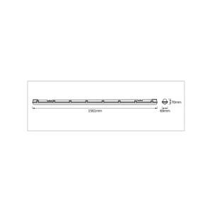 OSRAM žiarovka do vlhkých priestorov SUBMARINE 156 cm 1 x 19 W G13-LED IP65