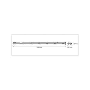 OSRAM žiarovka do vlhkých priestorov SUBMARINE 126 cm 2 x 15 W G13-LED IP65