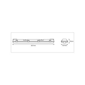 OSRAM žiarovka do vlhkých priestorov SUBMARINE, 65 cm, 2 x 7 W G13-LED IP65