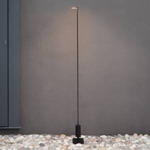 Luceplan LED chodníkové svetlo Flia, výška 75 cm, čierne, plast