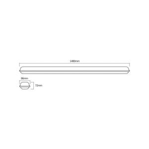 OSRAM LED žiarovka do vlhkých priestorov SUBMARINE INTEGRATED, 148 cm, IP65