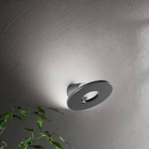 LED vonkajšie nástenné svietidlo Elite, tmavošedá, kov, Ø 24 cm, IP54