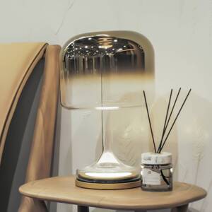 Maytoni Stolová LED lampa Spirito, zlatá, sklo, výška 42 cm