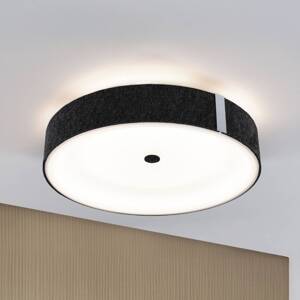 Paulmann Smart stropné LED svetlo Malika antracit Ø 40 cm plsť