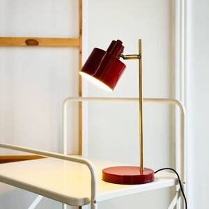 Dyberg Larsen Stolová lampa Ocean, tmavočervená, výška 43 cm