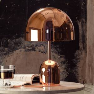 Tom Dixon Stolová LED lampa Bell, medená farba, 43 cm, stmievateľná