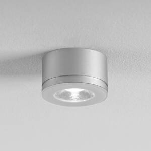 Egger LED stropné svietidlo Newton, sivé, 30°, 3 000 K Ø 6,3 cm IP54