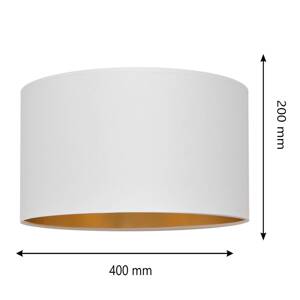 Tienidlo Alba, Ø 40 cm, E27, biela/zlatá