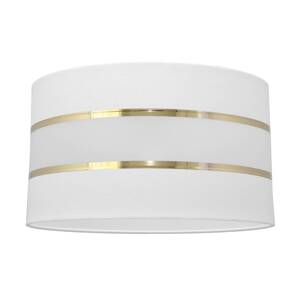 Tienidlo na lampu Helen E27 Ø35/výška 20cm biela/zlatá