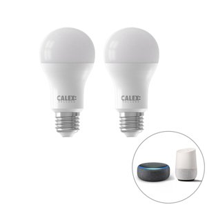 Sada 2 smart E27 stmievateľných LED svietidiel A60 matná 8,5W 806 lm 2200-4000K