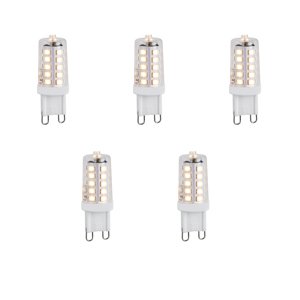 Set van 5 G9 dimbare LED lampen 1.2W 100 lm 2700K