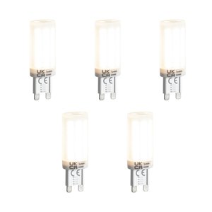 Set van 5 G9 3-staps dimbare LED lampen opaal 4.5W 500 lm 4000K