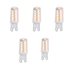 Set van 5 G9 3-staps dimbare LED lampen 3W 250 lm 2700K