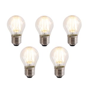 Sada 5 stmievateľných LED žiaroviek E27 s 3-stupňovým stmievaním P45 5W 700 lm 2700K
