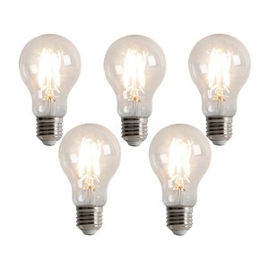 Sada 5 stmievateľných LED žiaroviek E27 s 3-stupňovým stmievaním A60 5W 500lm 2700K