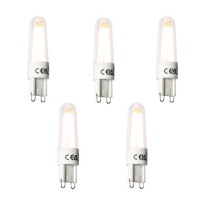 Sada 5 ks G9 LED žiarovka 2,5W 240lm 2300K