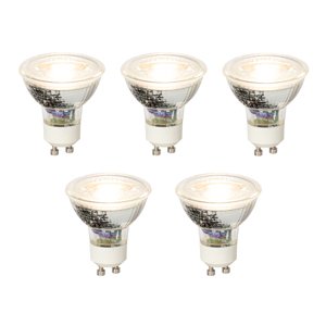 Sada 5 stmievateľných LED žiaroviek GU10 5W 370lm 3000K