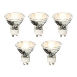 Sada 5 stmievateľných LED žiaroviek GU10 4W 300lm 2700K