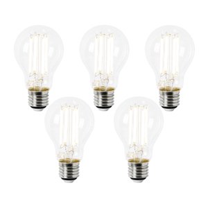 Sada 5 LED žiaroviek E27 A60 číre 2,2 W 470 lm 2700 K