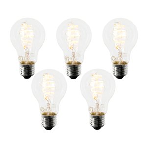 Sada 5 inteligentných LED žiaroviek E27 A60 4,9 W 380 lm 2700 K