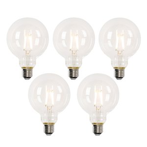 Sada 5 inteligentných LED žiaroviek E27 G95 4,5 W 470 lm 2700-6500 K