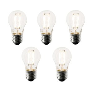 Sada 5 inteligentných LED žiaroviek E27 P45 4,5 W 470 lm 1800-4000K