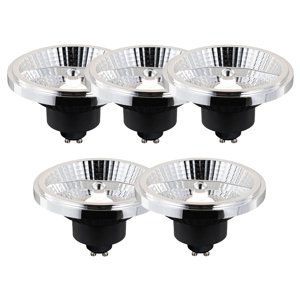 Sada 5 ks Inteligentná stmievateľná LED žiarovka GU10 AR111 10W 700lm 2200-6500K