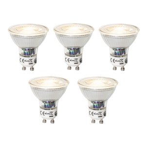Sada 5 ks GU10 dimbare LED lamp 7W 700 lm 3000K