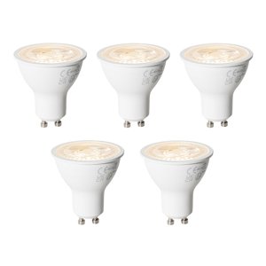Sada 5 ks GU10 dimbare LED lamp 7W 500 lm 2700K
