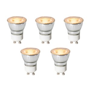 Sada 5 stmievateľných LED žiaroviek GU10 35 mm 4W 200 lm 2200K