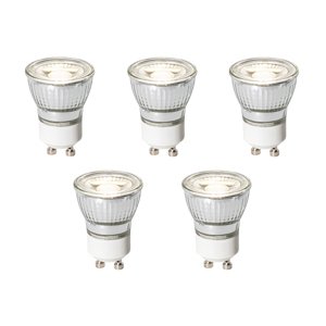Sada 5 ks GU10 dimbare LED lamp 3,5 cm 4W 275 lm 4000K