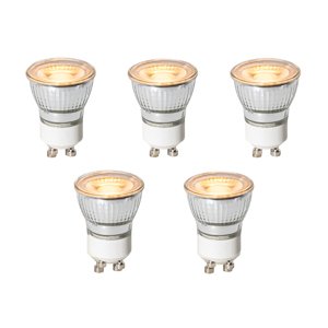 Sada 5 GU10 3-stupňových stmievateľných LED žiaroviek 35 mm 4 W 200 lm 2200 K