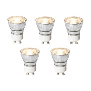 Sada 5 GU10 3-stupňových stmievateľných LED žiaroviek 35 mm 4W 220 lm 3000K