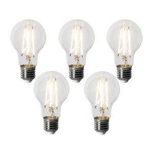 Sada 5 stmievateľných LED žiaroviek E27 A60 6W 500 lm 3000K