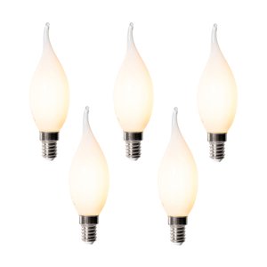 Sada 5 stmievateľných LED žiaroviek E14 BXS35 Opál 4W 450 lm 2200K