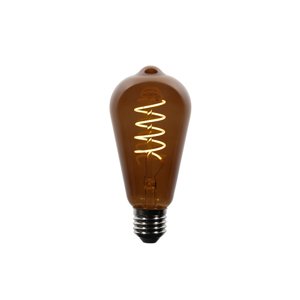 Sada 5 stmievateľných LED žiaroviek E27 ST64 hnedá 4W 100 lm 1800K