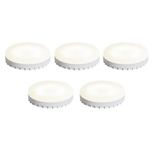 Sada 5 GX53 stmievateľných LED žiaroviek s teplým svetlom 7W 750 lm 2700K-4000K