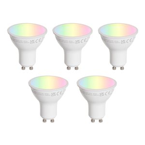 Set van 5 GU10 50mm LED lampen helder 4.7W 400 lm 2200-2400K
