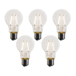 Set van 5 E27 LED lampen A60 helder 3W 320 lm 2700K