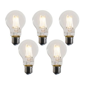 Set van 5 E27 dimbare LED lampen A60 helder 4W 470 lm 2700K