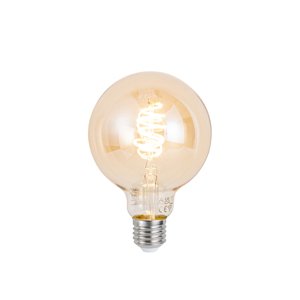 Inteligentná stmievateľná LED žiarovka E27 G95 Jantárová 4,9W 320lm 2500K